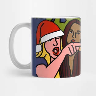 Merry Christmas from Woman Yelling at Cat Meme Mug